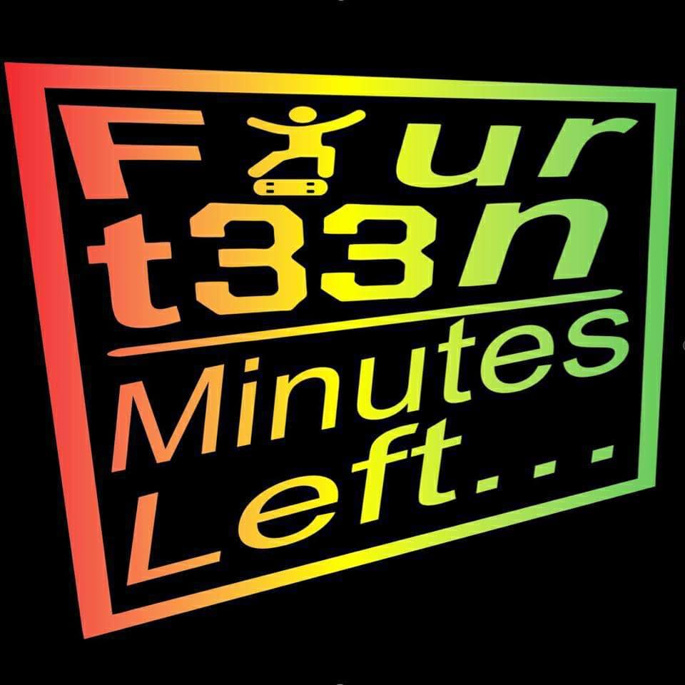 Fourt33n Minutes Left... Rasta McSk8s Sweatshirt