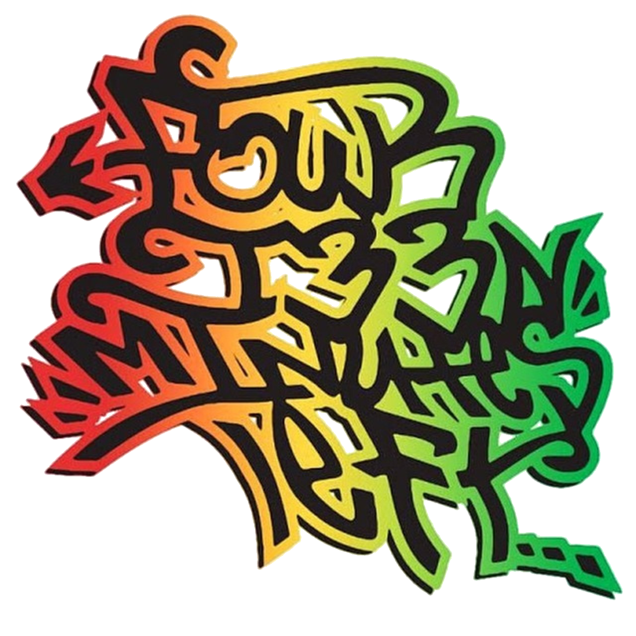 Fourt33n Minutes Left... Rasta Graf Logo Short-Sleeve Unisex T-Shirt